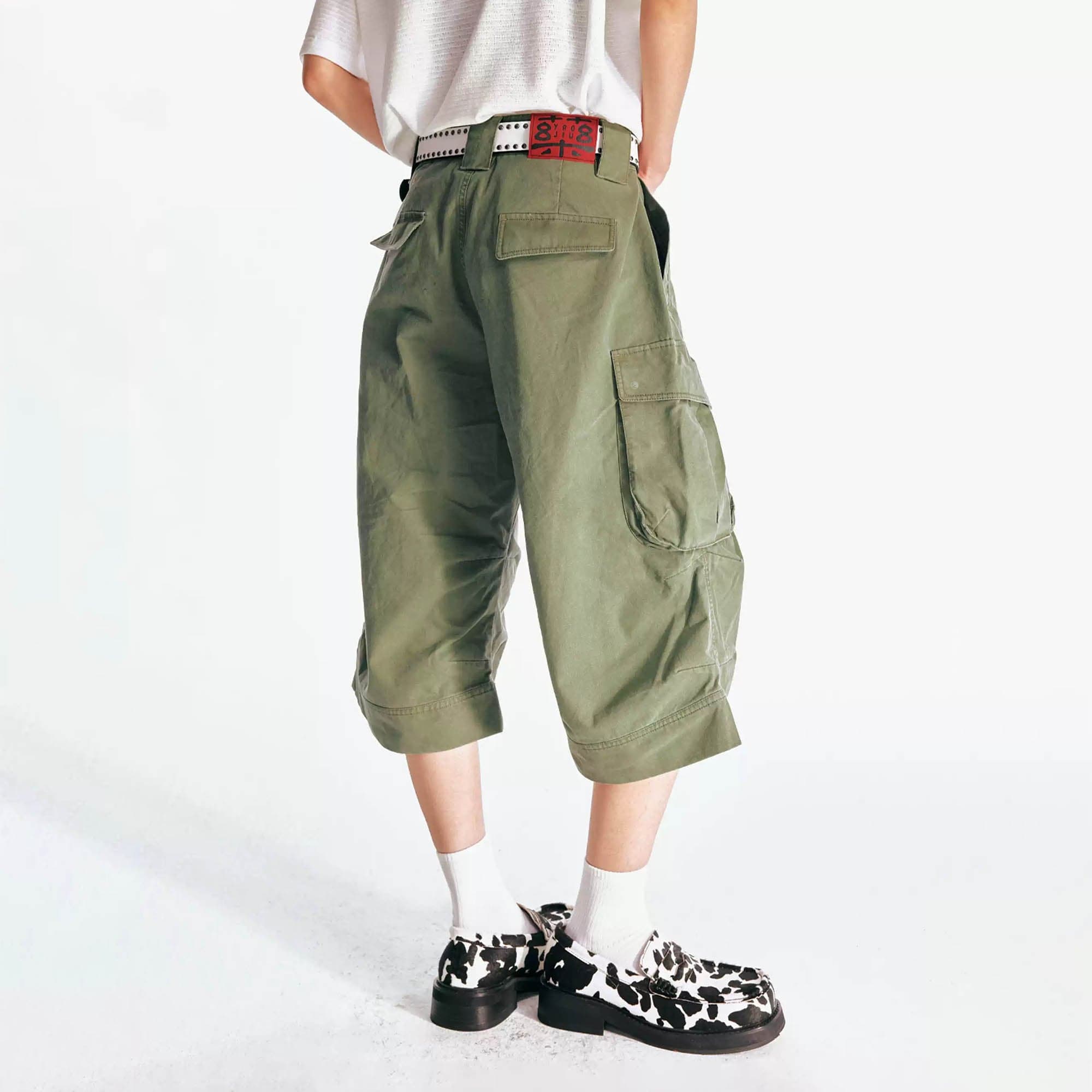 1997 POSTOFFICE Flare Hem Cargo Shorts