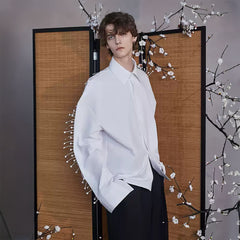 JIECHI Spiked Embellished Oversized Shirt