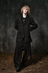 ILNya Nieternite Nifutur Side Button Pleated Wide-Leg Trousers