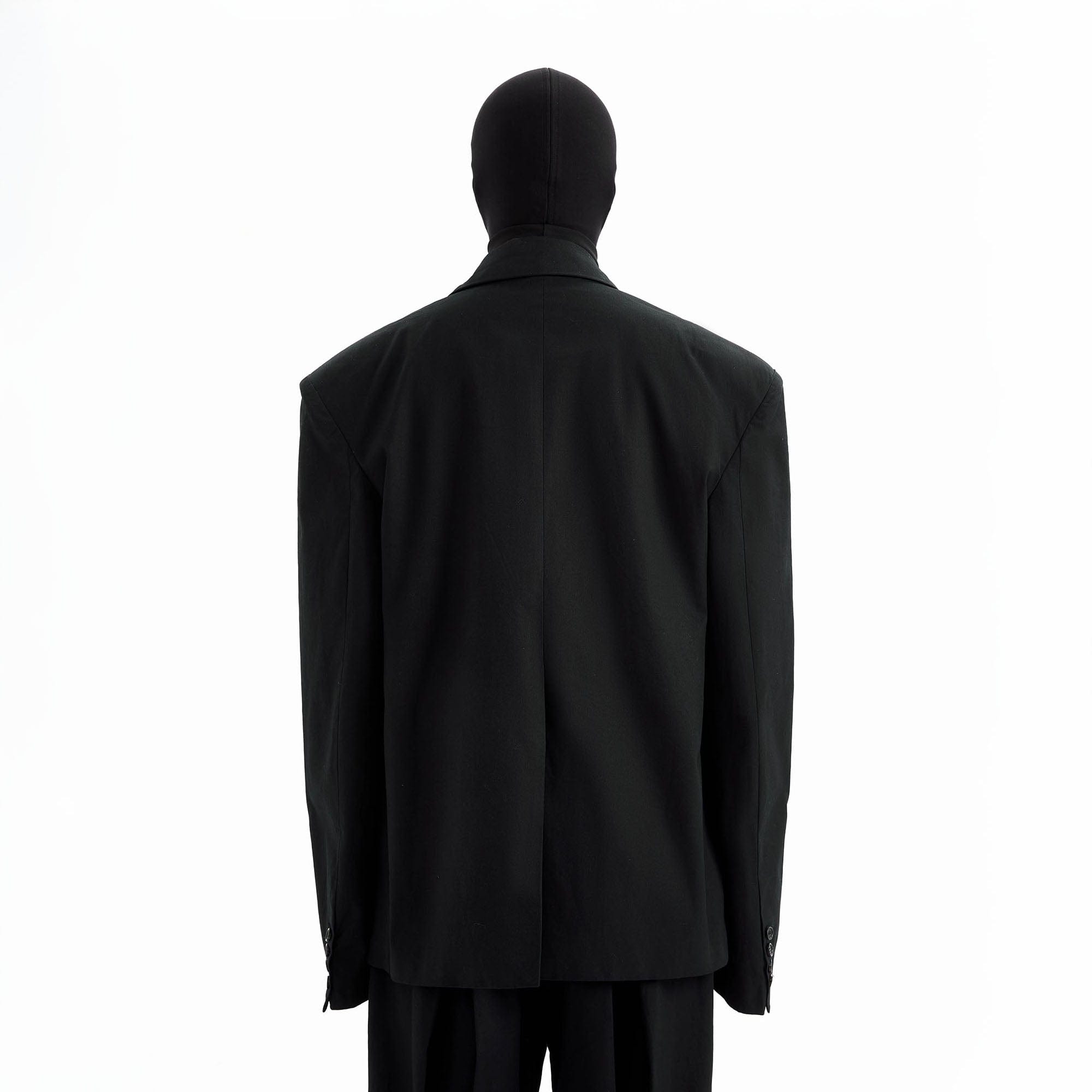 TRIANGLE PROJECT Asymmetrical Padded-Shoulder Oversized Blazer