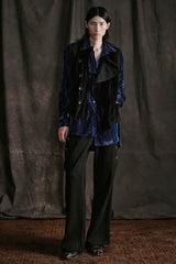 ILNya Nieternite Nifutur Side Button Pleated Wide-Leg Trousers