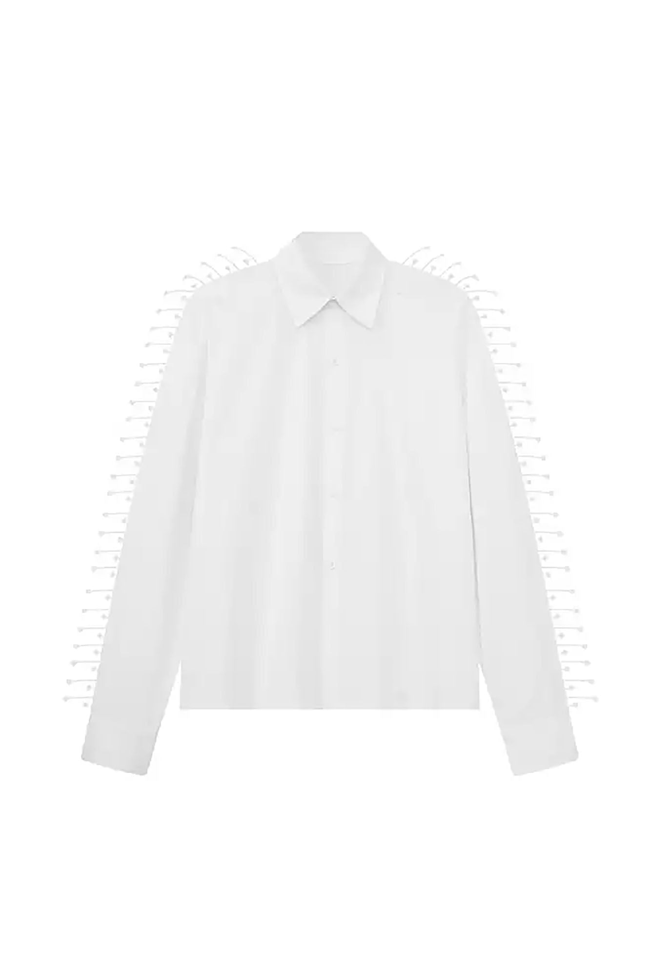 JIECHI Spiked Embellished Oversized Shirt
