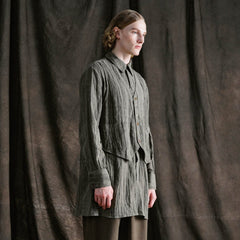 ILNya Nieternite Nifutur Crinkled Layered-Vest Long Shirt