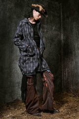 ILNya Nieternite Nifutur Weathered Coated Deconstructed Trousers