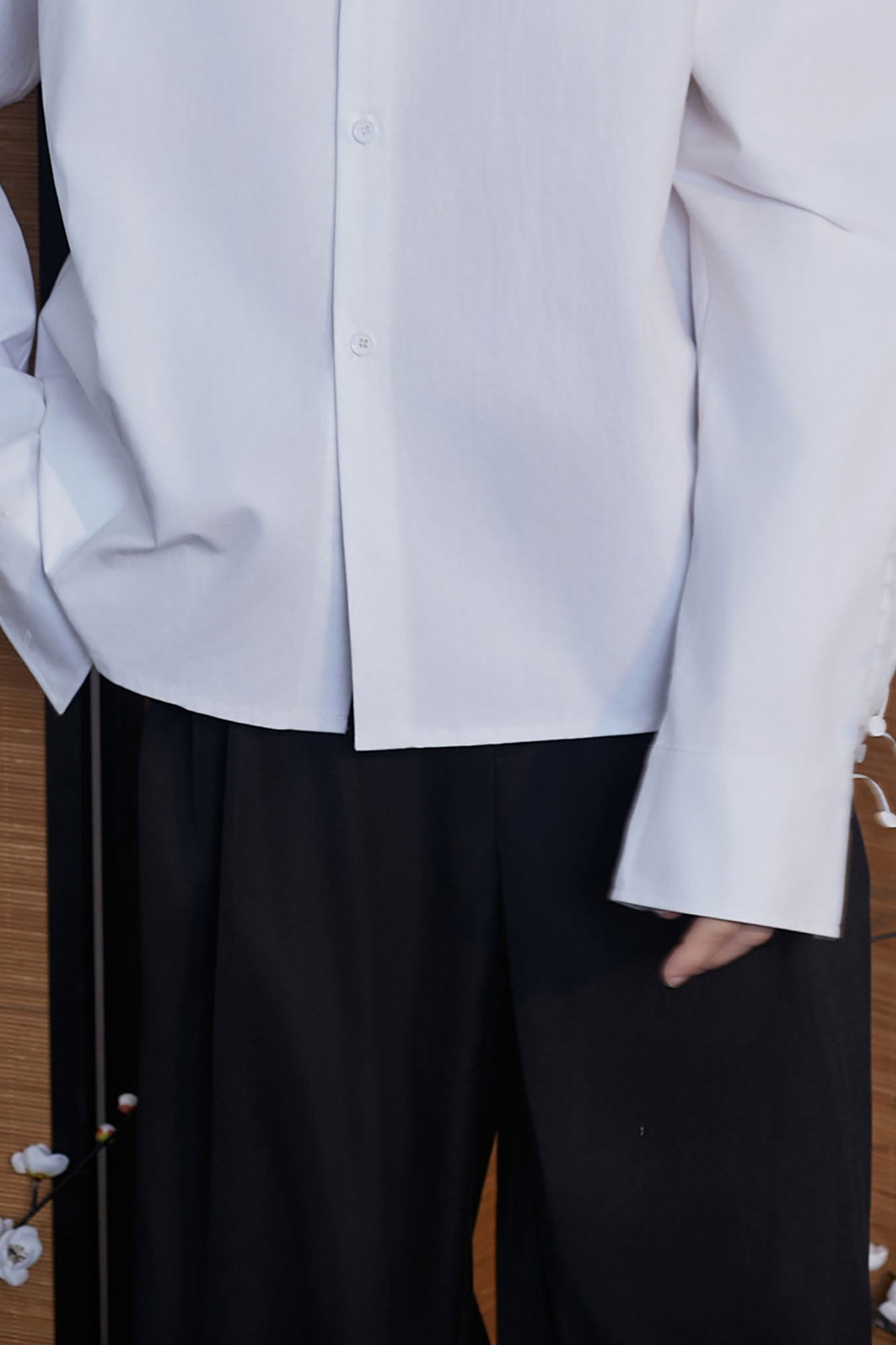JIECHI Spiked Embellished Oversized Shirt
