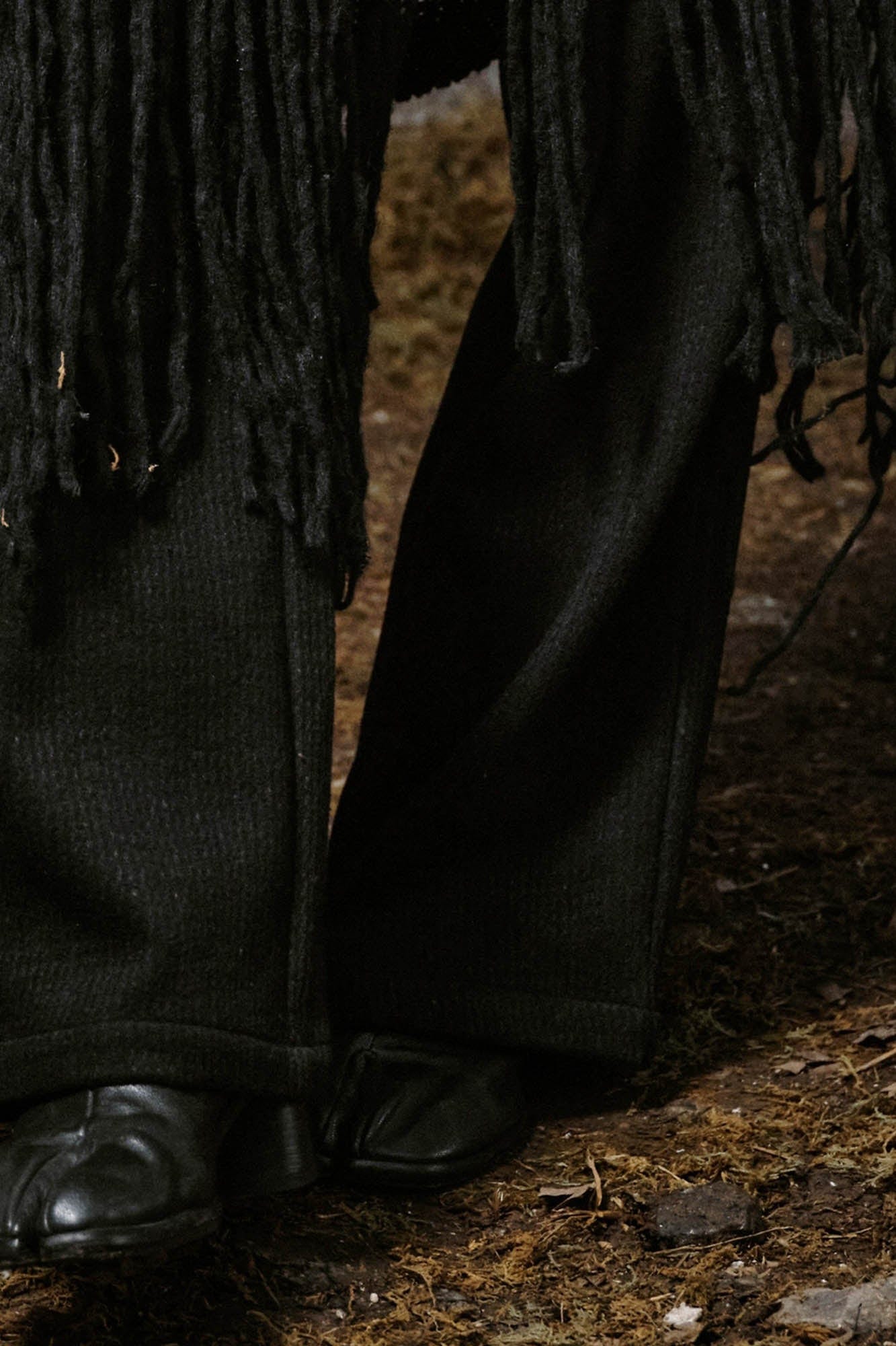 ILNya Nieternite Nifutur Side Button Pleated Wide-Leg Trousers
