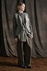 ILNya Nieternite Nifutur Crinkled Layered-Vest Long Shirt