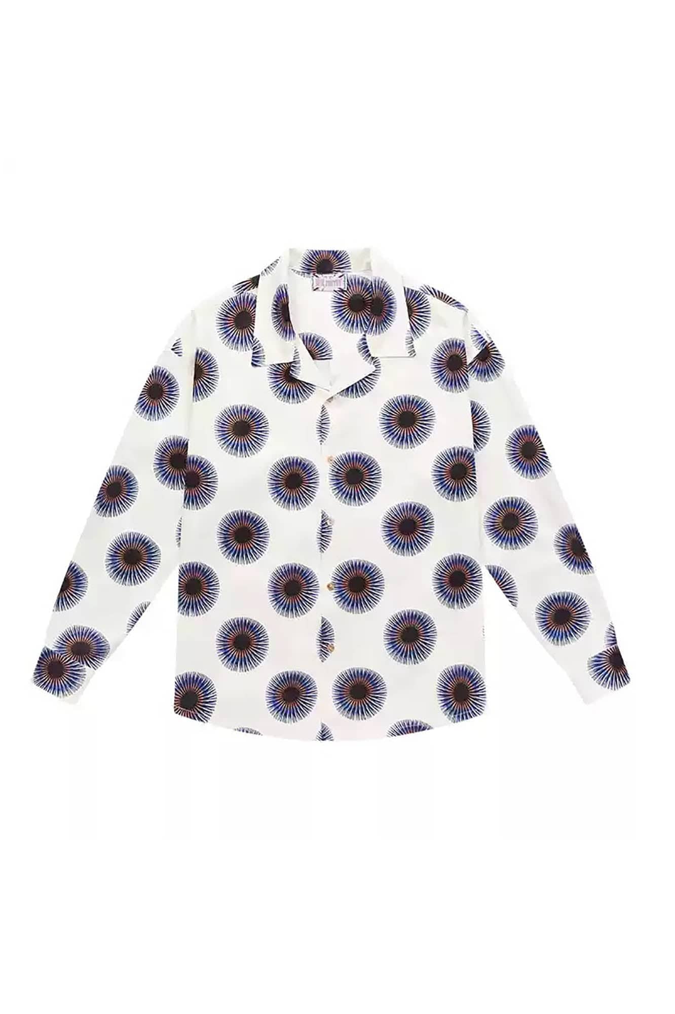 EPIC POETRY Radial Eye Cuban Half Shirt & Shirt