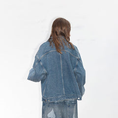 49PERCENT LABELROOM Laser Logo Denim Jacket