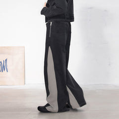 49PERCENT LABELROOM Deconstructed Spliced Straight Jeans