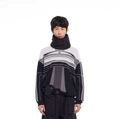 49PERCENT Future Striped Knitted Sweatshirt