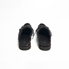 RICHILL Turkish Cowhide Brogue Monk Mule Loafers