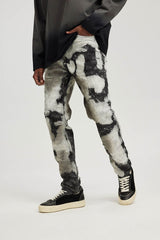 BONELESS Distressed Stitches Jeans