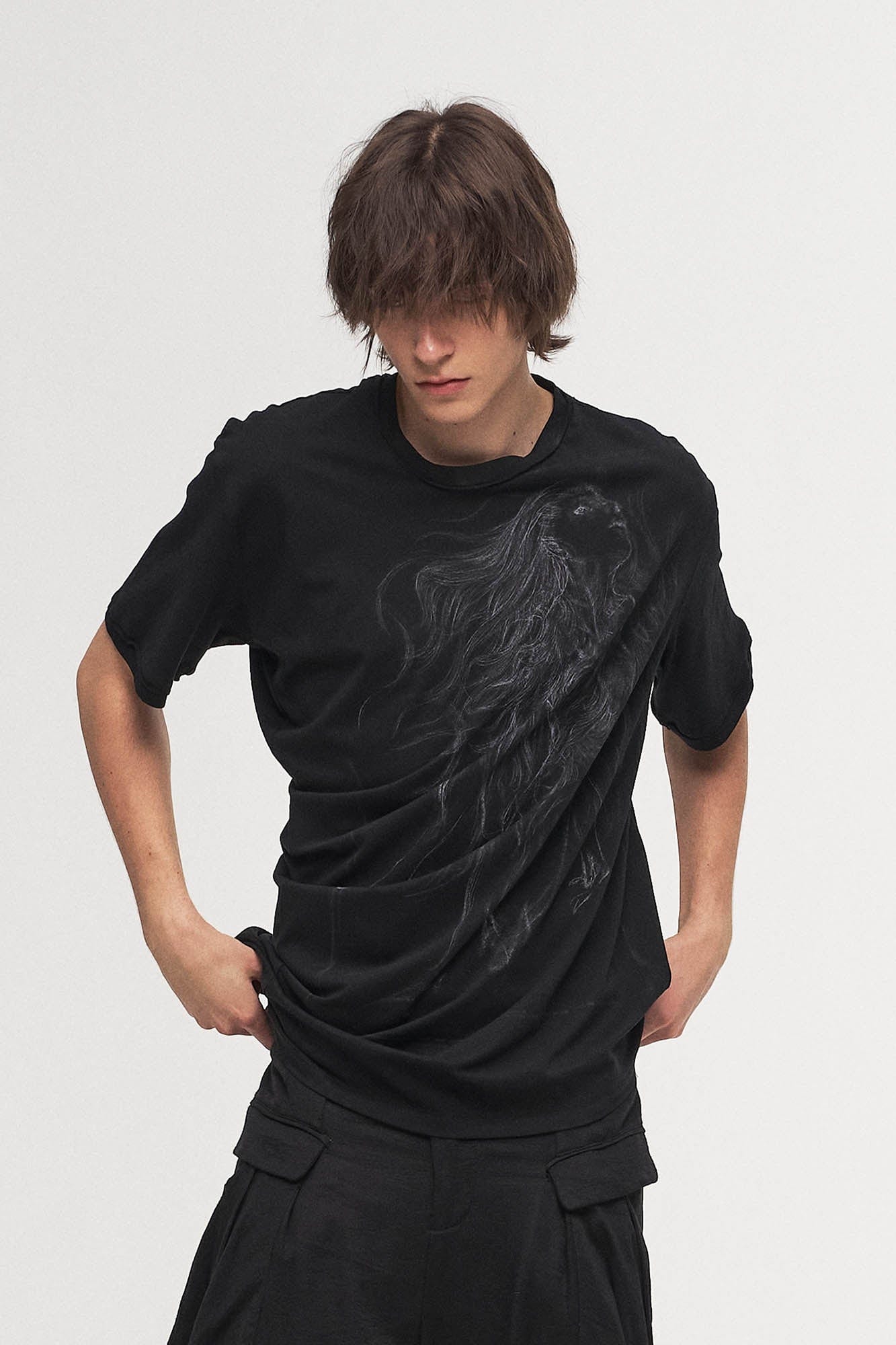 ILNya Nieternite Nifutur Siren Raw-Edge T-Shirt