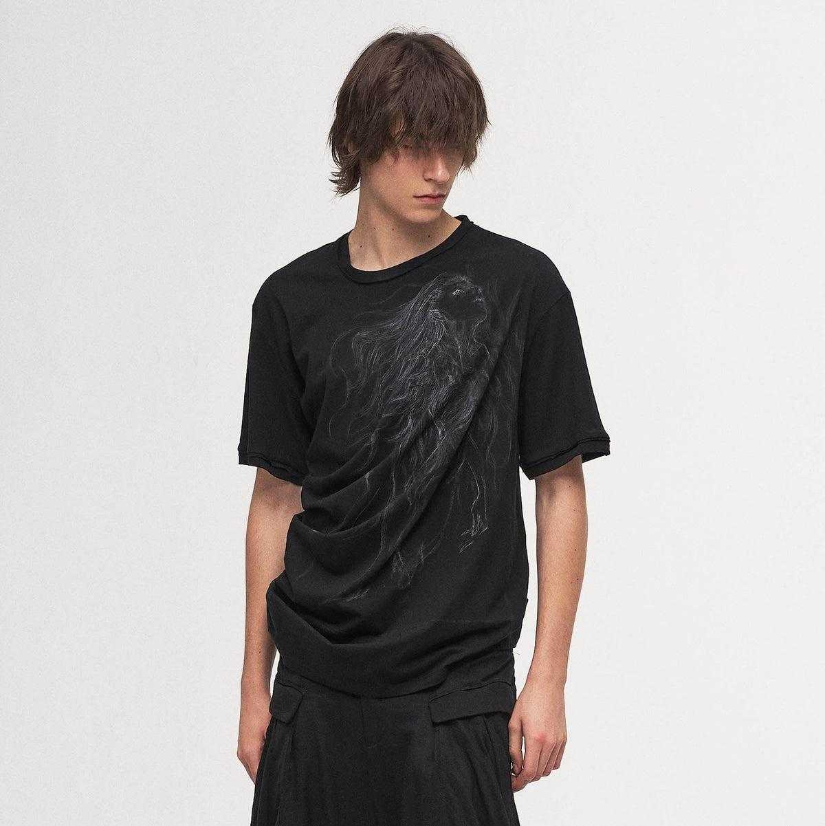 ILNya Nieternite Nifutur Siren Raw-Edge T-Shirt