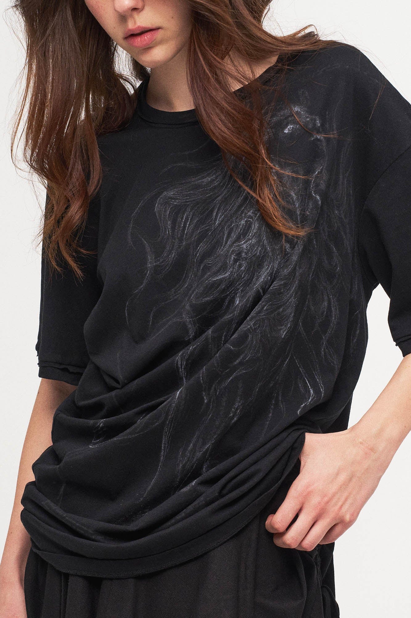ILNya Nieternite Nifutur Siren Raw-Edge T-Shirt