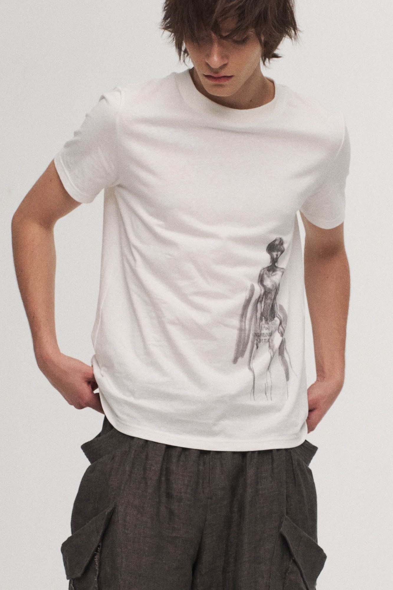 ILNya Nieternite Nifutur Sketch Portrait Graphic T-Shirt