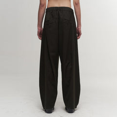 ILNya Nieternite Nifutur Slanted Spliced Drawstring Wide-Leg Pants