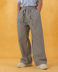 CLP Striped Wide-Leg Pants