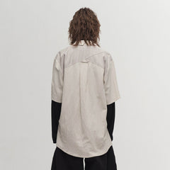 ILNya Nieternite Nifutur Winged Angel Sketch Spliced Half-Sleeve Shirt
