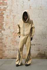 RELABEL Split Multi-Zipper Washed Pants