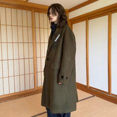 MIICHOUS Modern Oversized Double-Breasted Wool Coat