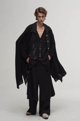ILNya Nieternite Nifutur Ghostly Graphic Sheer Oversized Cardigan