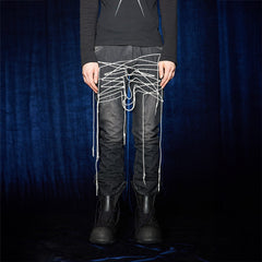 DND4DES Shoelace Washed Jeans