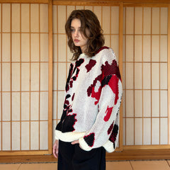 MIICHOUS Annan Lake Abstract Crewneck Sweater
