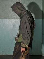 DND4DES Camouflage Graffiti Zip-Up Jacket