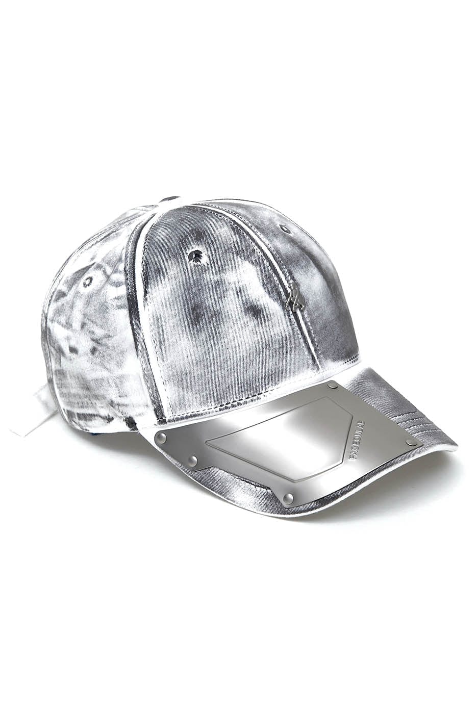 FACEONLAB Metal Plate LOGO Cap Grey