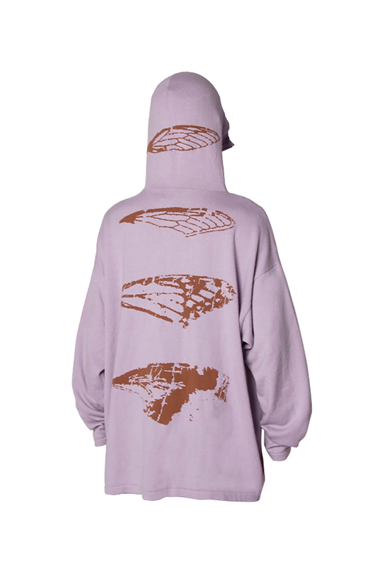 RELABEL Butterfly Zip-Up Mask Wool-Blended Hoodie
