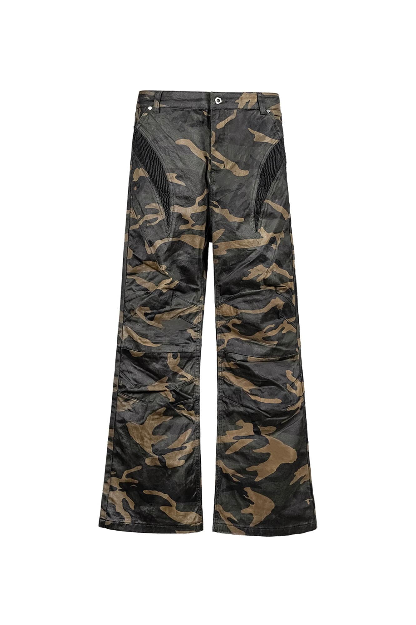 UNDERWATER Camo Deconstructed Fang-Paneled Pants