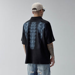 F2CE Distressed X-Ray Polo T-Shirt