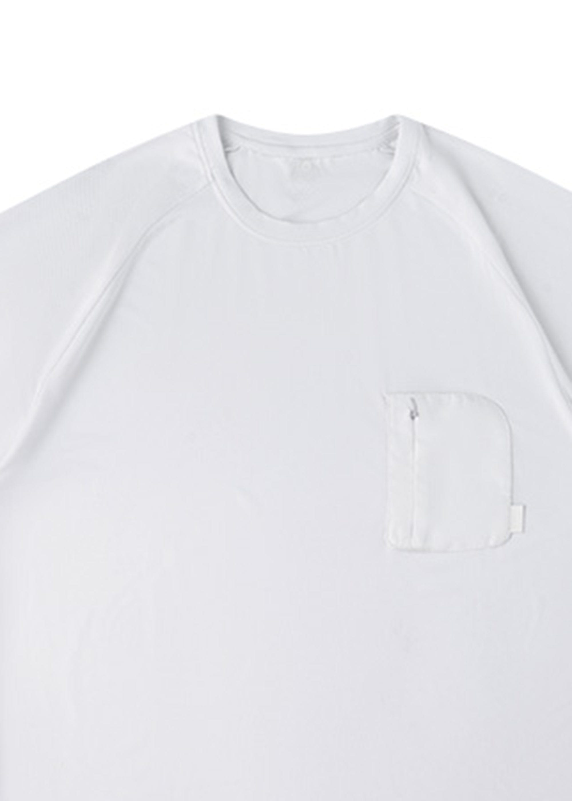 ENSHADOWER Modern Minimal Zipper Pocket T-Shirt