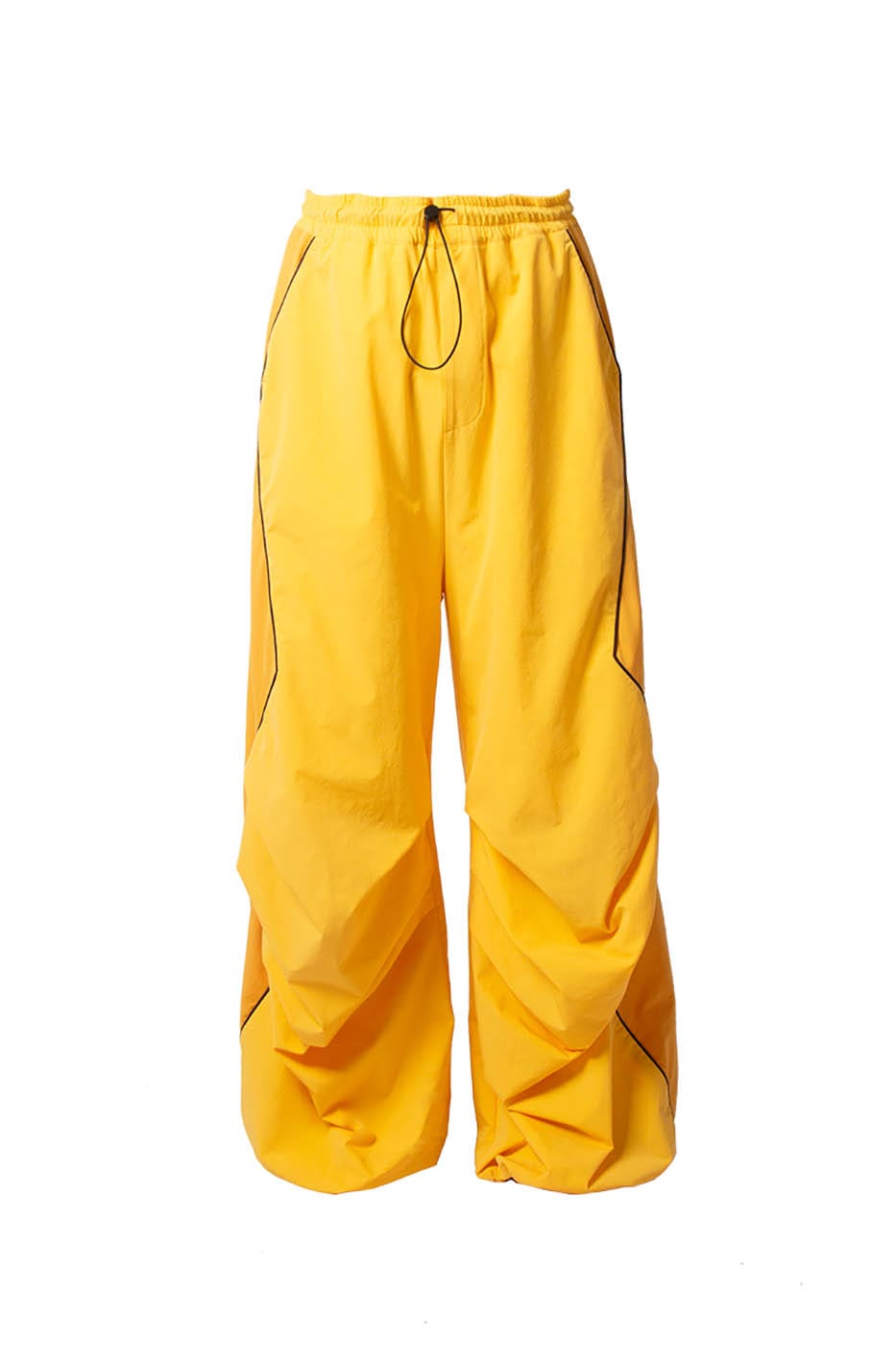 RELABEL Zig-Zag Spliced Pleated Parachute Pants