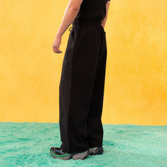 CLP Contrast Panel Drawstring Straight-Leg Pants