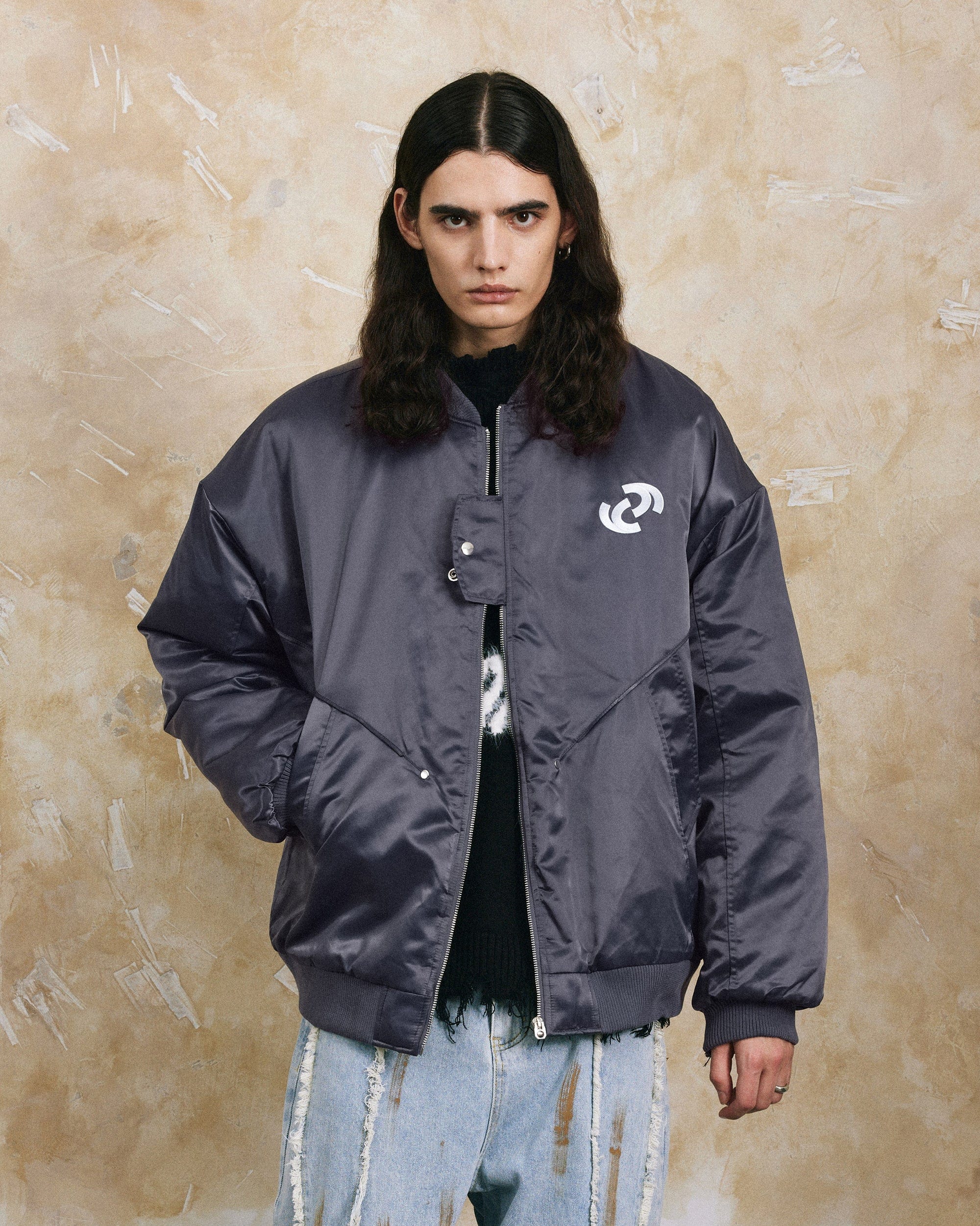 OVDY Modern Big-pocket Cotton-Padded Baseball Jacket