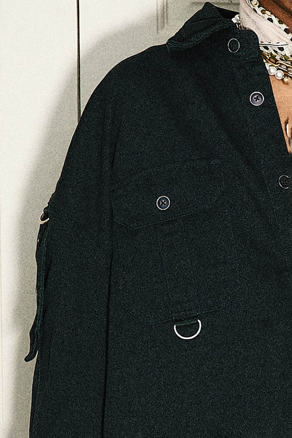 STEEPC Detachable Sleeves Embroidered Jacket
