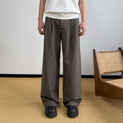 KREATE Pinstriped Pleated Trousers