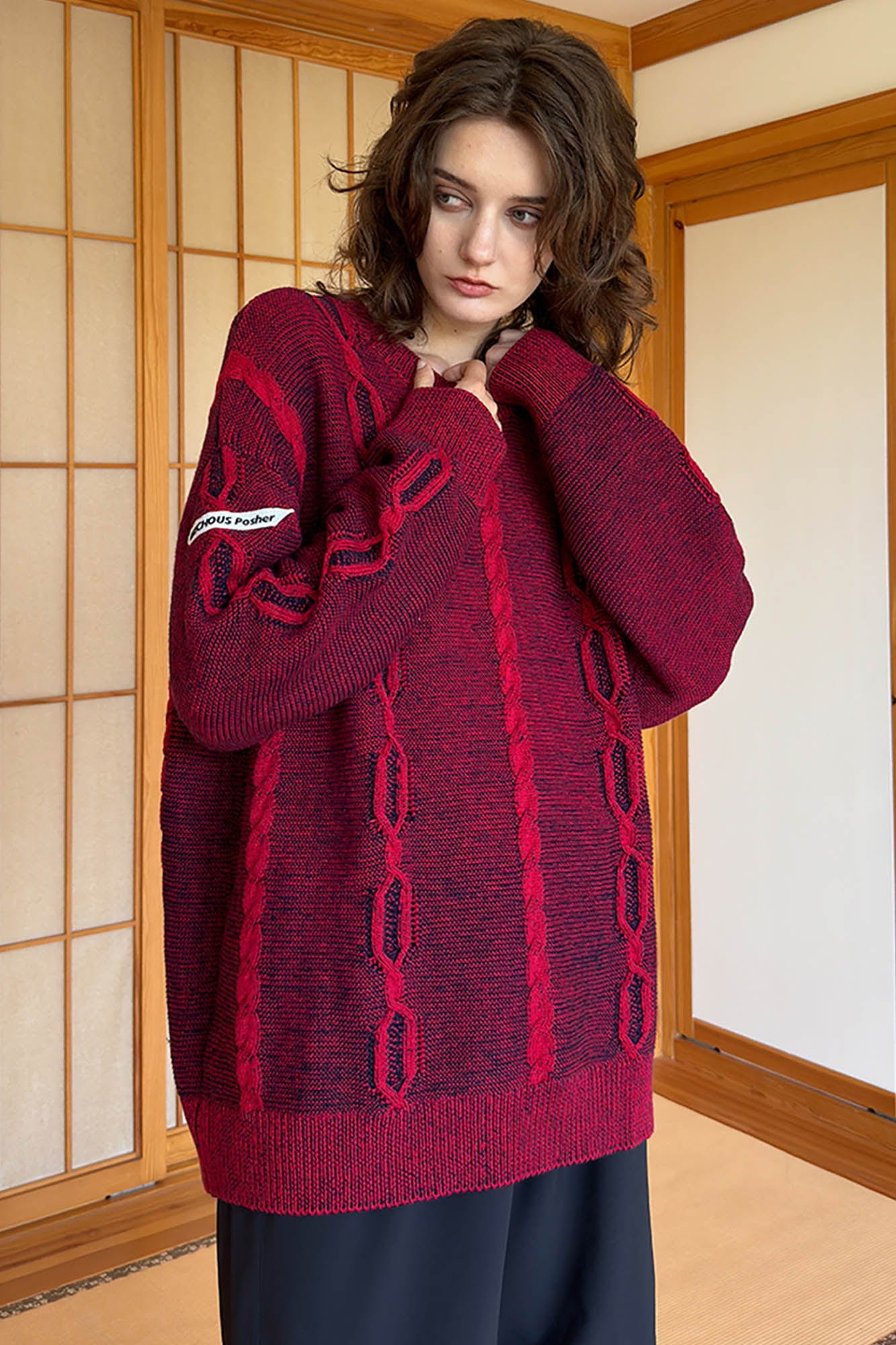 MIICHOUS Helsinki Oversized Cable Sweater