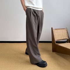 KREATE Pinstriped Pleated Trousers