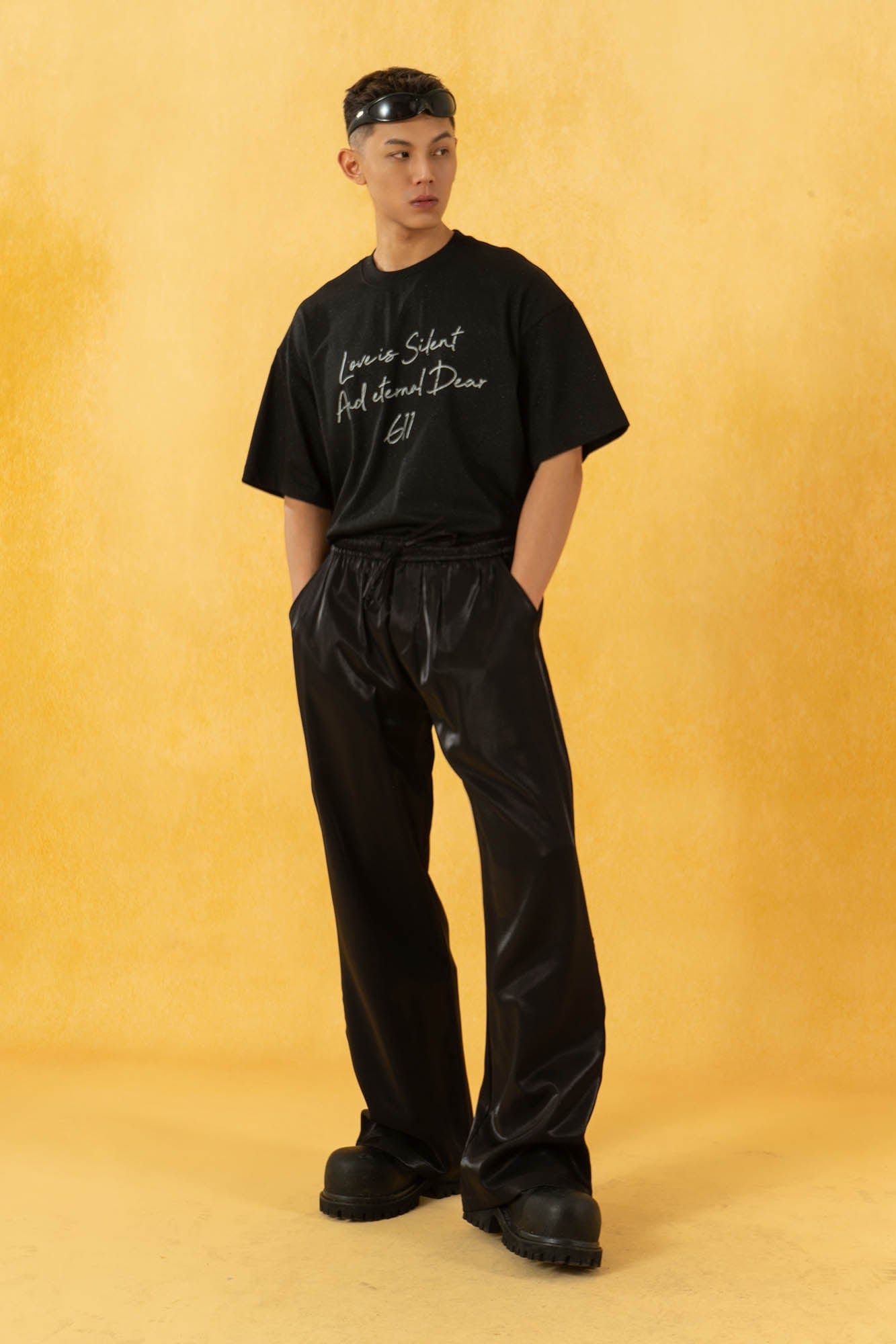 CLP The Liquid Silver Wide-Leg Pants