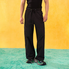 CLP Contrast Panel Drawstring Straight-Leg Pants