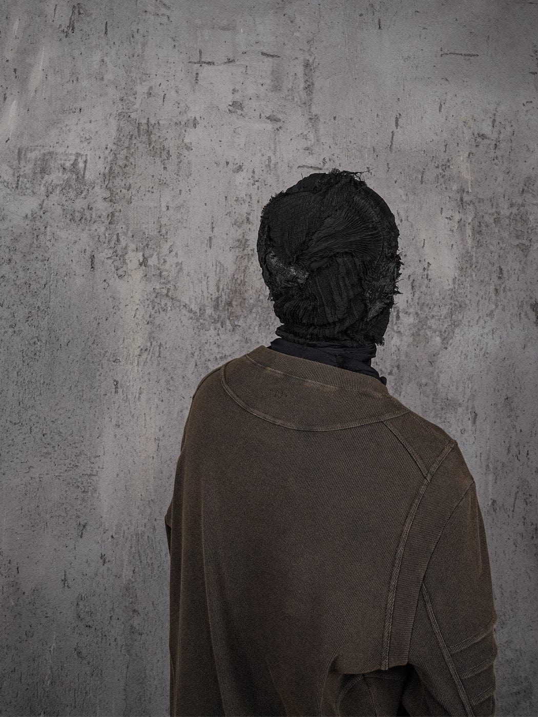 UNDERWATER Distressed Deconstructed Light Sweatshirt Brown