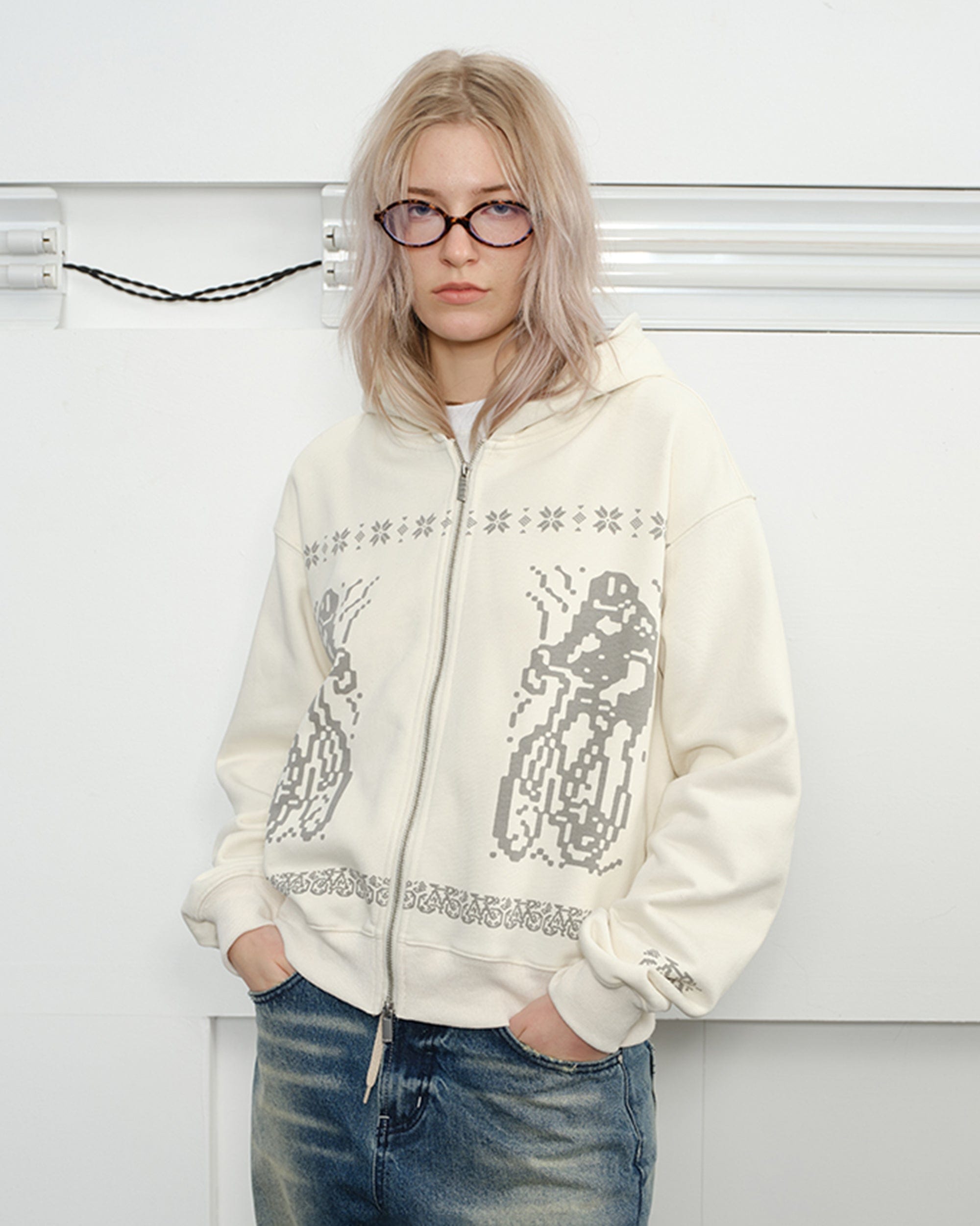 KREATE Bicycle Knitted Zip-Up Jacket