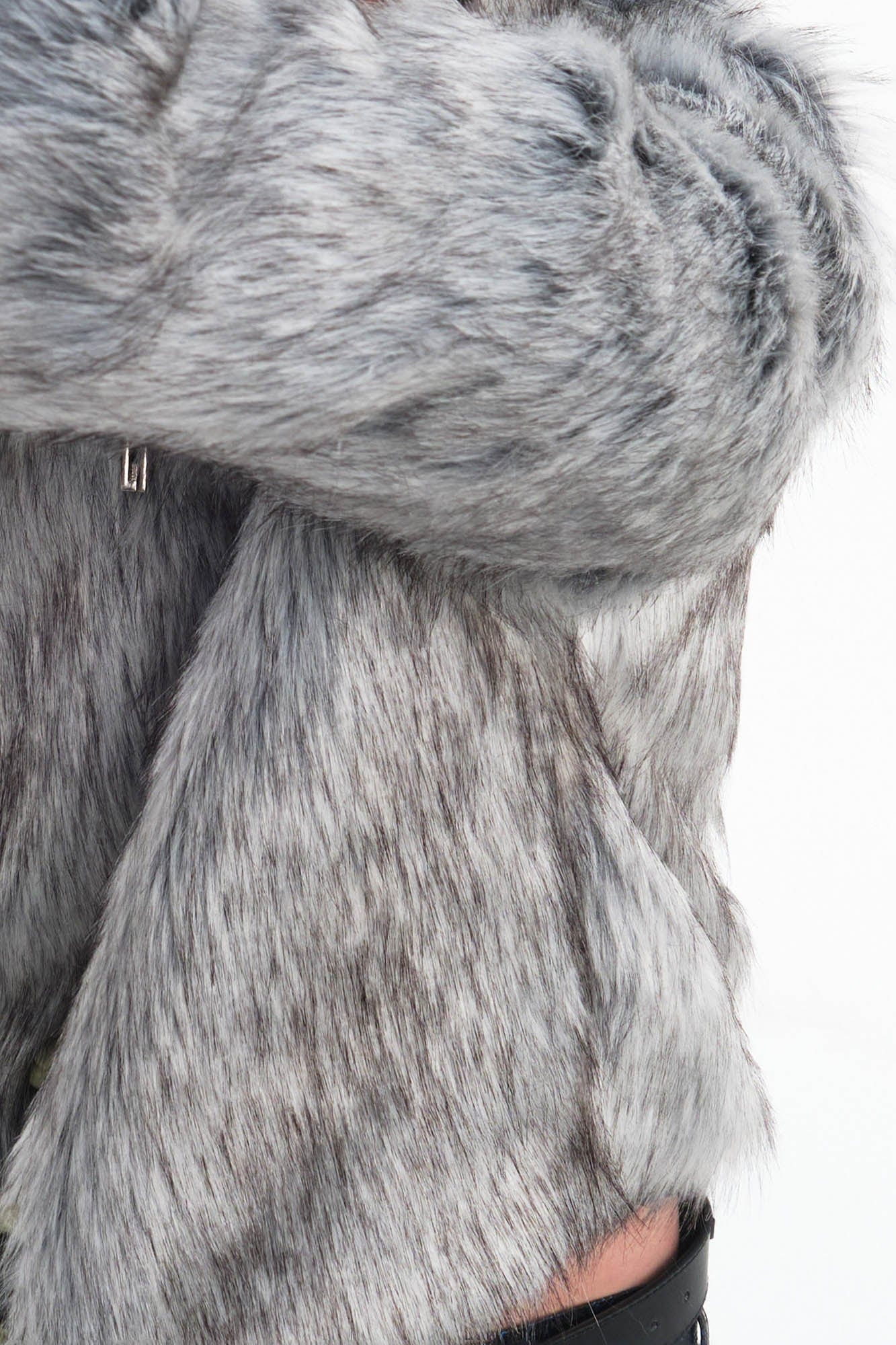 EMBRYO Detachable Beast Claw Faux Fur Hooded Jacket
