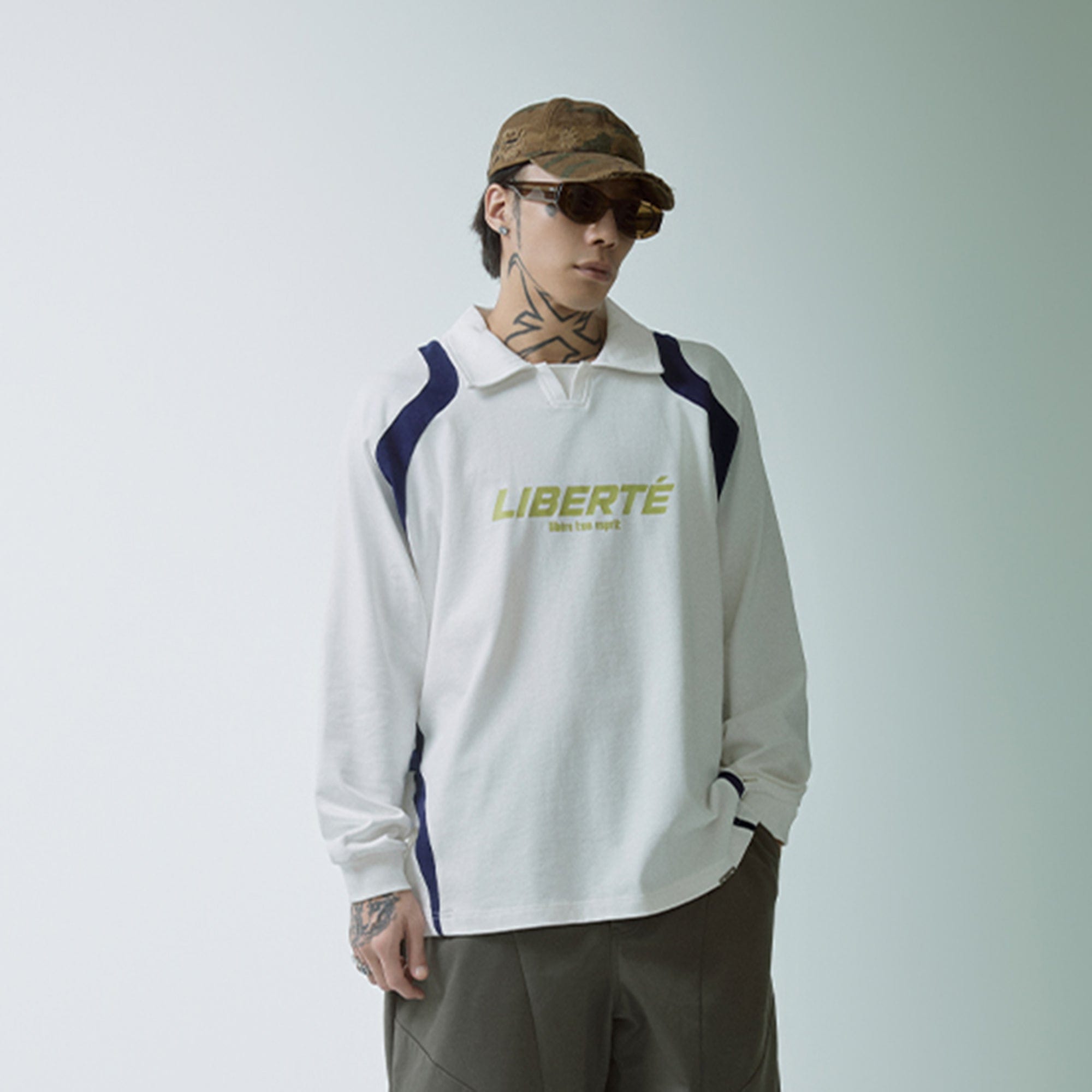 F2CE Retro Deconstructed Raglan Long-Sleeve Tee
