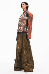EMBRYO Cyber Totemic Muscle Faux Leather Jacket