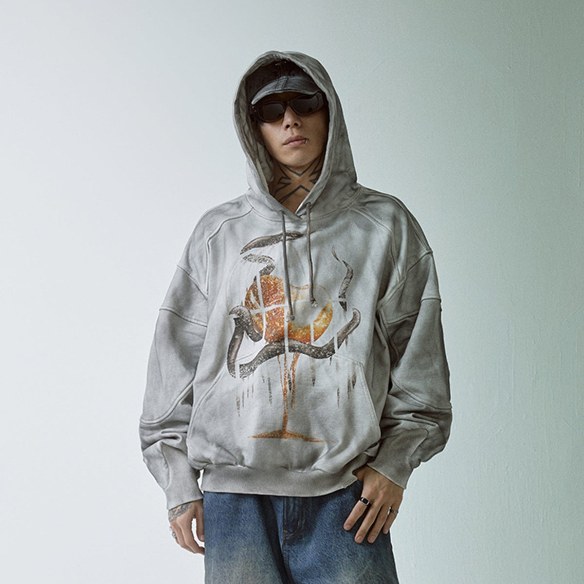 F2CE Retro Deconstructed Snake Hoodie